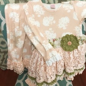 Girls Ruffle Tunic Set